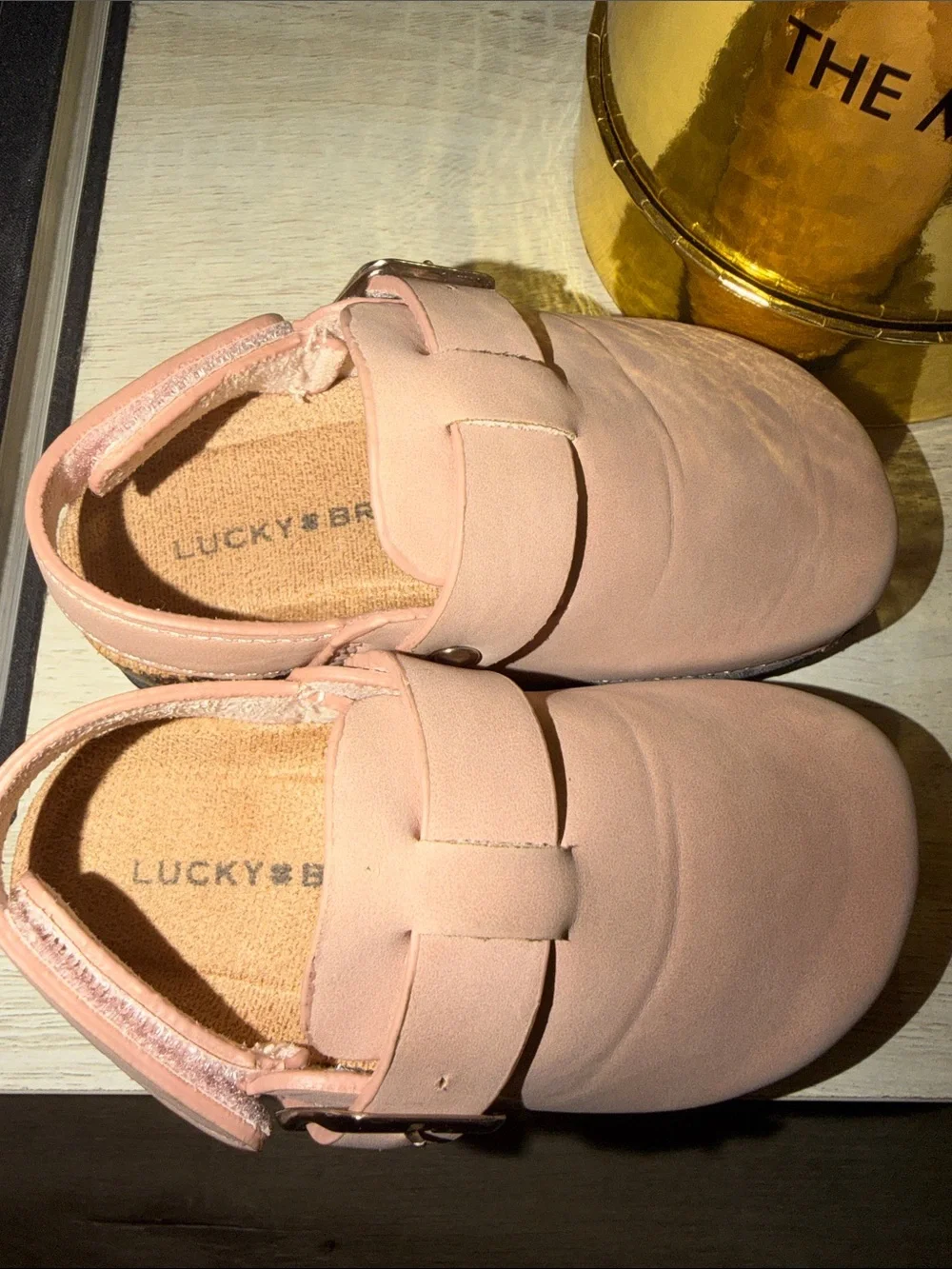Lucky Brand Pink Buckle Moccasin Slingback Shoes